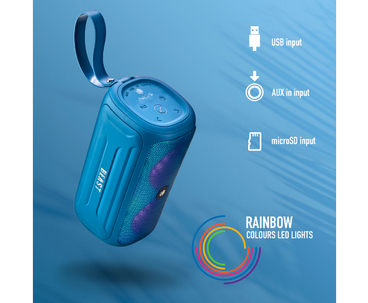 ALTAVOZ BLUETOOTH ROLLER BEAST RGB AZUL NGS