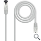 CABLE DE RED LATIGUILLO SSTP CAT8.1 AWG26 2 M GRIS NANOCABLE